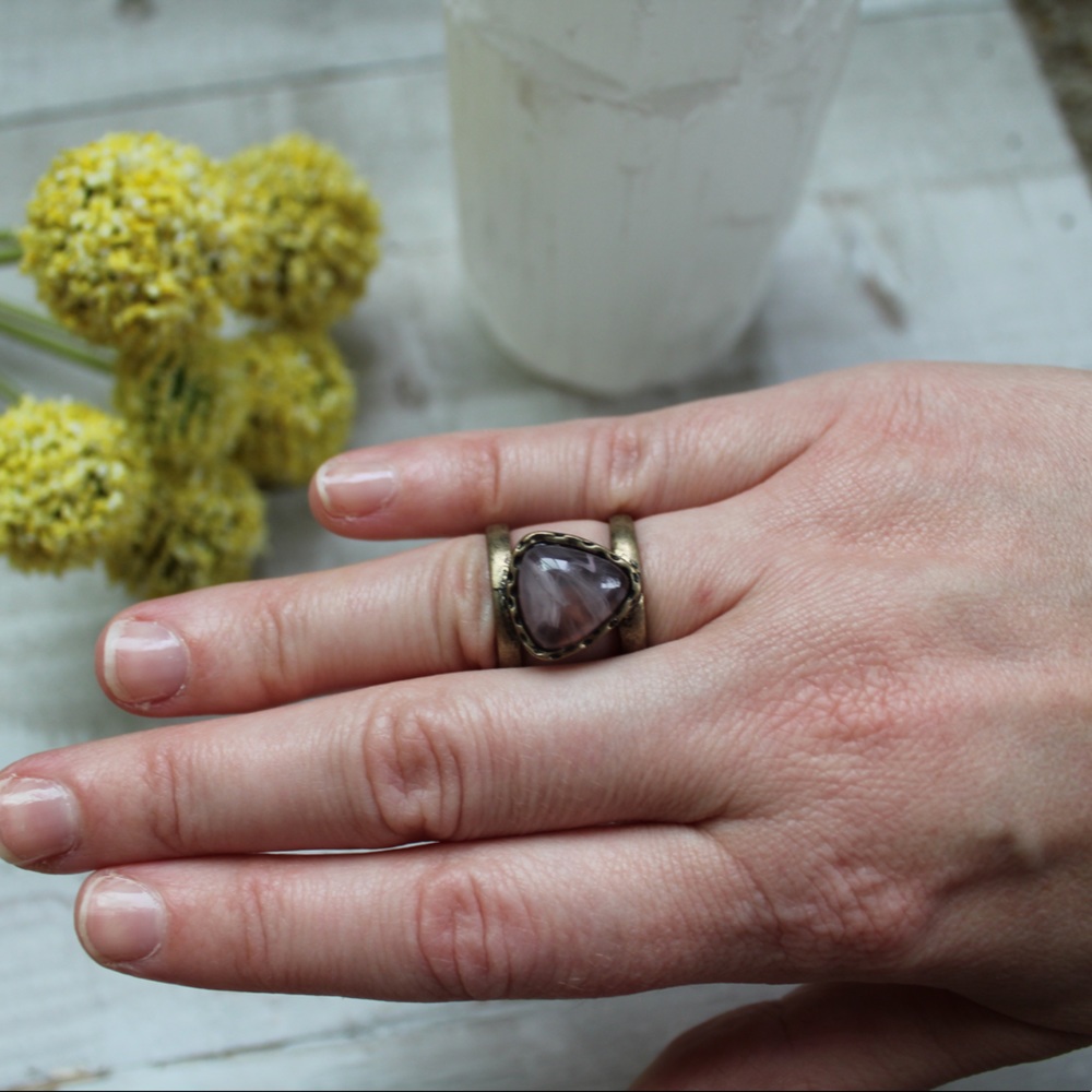 “Stone” Resin Ring or Midi Ring
